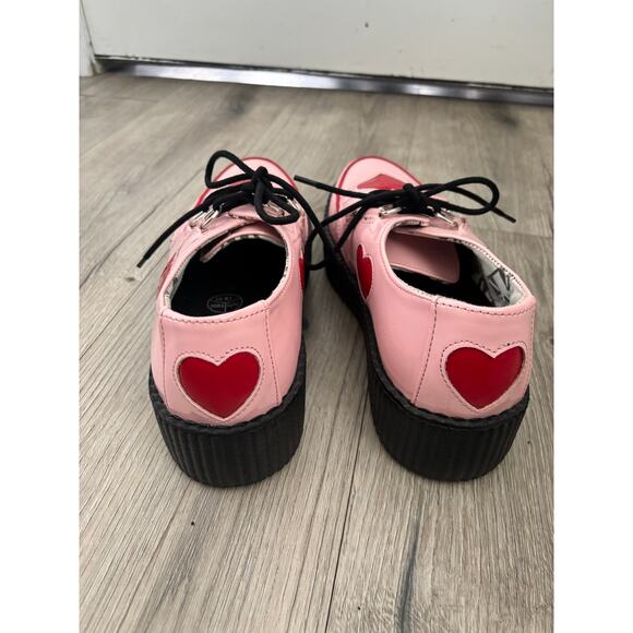 NWOT TUK pink heart creeper shoes size W 11/ M 9 - Picture 4 of 7